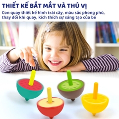 Con Quay Gỗ Cho Bé Mideer Mini Spinning Tops Spinner 3+