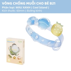 Vòng Đeo Tay Tinh Dầu Đuổi Muỗi Cho Bé Zoyzoii DIY Essential Oil Bracelet E21- Blue