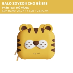 Balo Cho Bé Mầm Non Zoyzoii Animal Series School Bag B18- Hổ Vằn