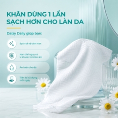 Khăn Lau Mặt Dùng Một Lần Cao Cấp 200 Miếng Daizy Daily Facial Towel Viscose
