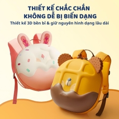 Balo Mầm Non Cho Bé Mideer Sweet Room Kids Backpack- Waffle