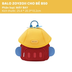 Balo Cho Bé Mầm Non Zoyzoii Mushroom Series B50- Máy Bay