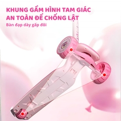 Xe Scooter Gấp Gọn Kèm Ghế Ngồi 2in1 Mesuca Marvel- Captain America 3+