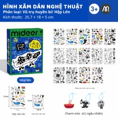 Hình Xăm Tạm Thời Cho Bé Mideer Playful Tattoo Stickers Deluxe Edition 3+