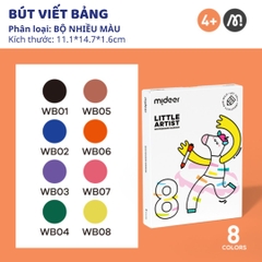 Bút Lông Viết Bảng Trắng 8 Màu Mideer Little Artist Whiteboard Marker