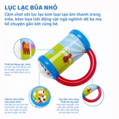 Đồ Chơi Lục Lạc Xúc Xắc Cầm Tay Cho Bé Sơ Sinh Goodway Baby Gym Ball 2m+