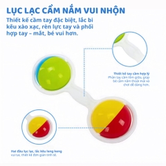 Đồ Chơi Lục Lạc Xúc Xắc Cầm Tay Cho Bé Sơ Sinh Goodway Baby Gym Ball 2m+