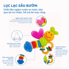 Đồ Chơi Lục Lạc Xúc Xắc Cầm Tay Cho Bé Sơ Sinh Goodway Baby Gym Ball 2m+