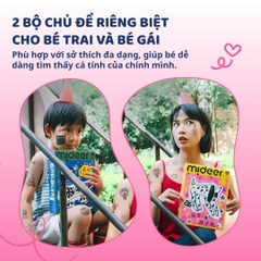 Hình Xăm Tạm Thời Cho Bé Mideer Playful Tattoo Stickers Deluxe Edition 3+