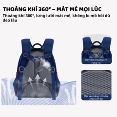 Balo Cho Bé Tiểu Học Zoyzoii Kids Backpack B19 Cầu Vồng