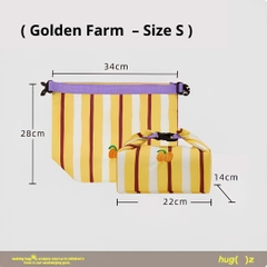 Túi Đựng Cơm Trưa Gấp Gọn Hugz Lunch Bags Size S 34*14*28cm