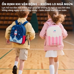 Balo Cho Bé Tiểu Học Zoyzoii Kids Backpack B19 Tên Lửa