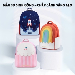 Balo Cho Bé Tiểu Học Zoyzoii Kids Backpack B19 Tên Lửa