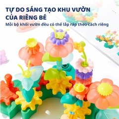 Đồ Chơi Lắp Ráp Bánh Răng Mideer Rotating Garden Puzzle Blocks 3+