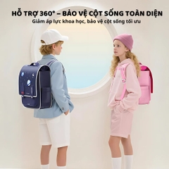 Balo Chống Gù Cho Bé Tiểu Học Zoyzoii Vintage Backpack B33 Quả Cherry