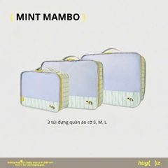 Combo 3 Túi Đựng Đồ Du Lịch Gấp Gọn Hugz- Mint Mambo