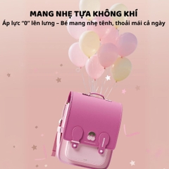 Balo Chống Gù Cho Bé Tiểu Học Zoyzoii Vintage Backpack B33 Vũ Trụ