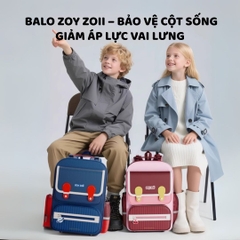 Balo Chống Gù Cho Bé Tiểu Học Zoyzoii Air Elastic Backpack B88-A Màu Xanh