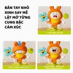 Đồ Chơi Thỏ Nhảy Múa Thay Đổi Biểu Cảm Goodway Rabbit- Màu Cam 3m+