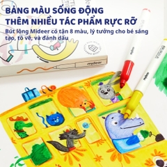 Bút Lông Viết Bảng Trắng 8 Màu Mideer Little Artist Whiteboard Marker