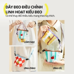 Túi Đeo Chéo Mini Hugz Hobo Bag- Afternoon black tea