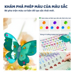 Đồ Chơi Thủ Công Sáng Tạo Vườn Hoa Giấy Mideer Fantasy Butterfly Garden 3+