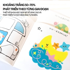 Tranh Tô Sáng Tạo Cho Bé Mideer Imagine & Create Sketchbook – Little World 3+
