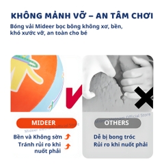 Bóng Vải Cho Bé Sơ Sinh Mideer Silent Bouncy Ball 18m+