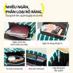 Túi Đeo Chéo Nhiều Ngăn Hugz Compressed File- Holiday Blank Space