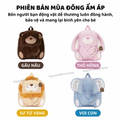 Balo Cho Bé Mầm Non Hình Gấu Bông Zoyzoii Kids Backpack B82 Sư Tử