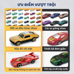 Đồ Chơi Mô Hình Ô Tô Hợp Kim 10 Xe Mideer City Vehicles 3+