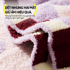 Chăn Nhung Hai Mặt Milk Cap Blanket- Love in Summer
