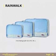 Combo 3 Túi Đựng Đồ Du Lịch Gấp Gọn Hugz- Rainwalk