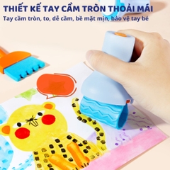Bộ Dụng Cụ Vẽ Màu Nước Cho Bé Mideer Finger Painting Tools Set 3+