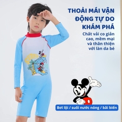 Đồ Bơi Dài Tay Cho Bé Trai Chính Hãng Mesuca Disney Marvel- Mickey ( Size 16 )