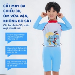 Đồ Bơi Dài Tay Cho Bé Trai Chính Hãng Mesuca Disney Marvel- Mickey ( Size 16 )