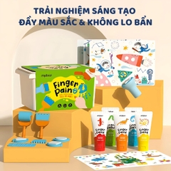 Màu Vẽ Tay Kèm Dụng Cụ 48 Chi Tiết Mideer Finger Paint Set 3+