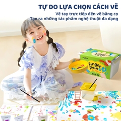 Màu Vẽ Tay Kèm Dụng Cụ 48 Chi Tiết Mideer Finger Paint Set 3+
