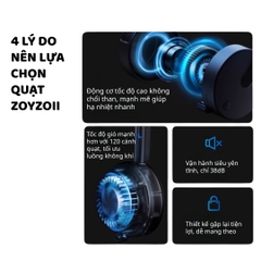 Quạt Đeo Cổ Cho Bé Zoyzoii Series Portable Neck Fan F8- Bò Sữa