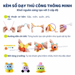 Đồ Chơi Thủ Công Kẽm Nhung Làm Hoa Mideer All-in-One Handicraft Kit 8+