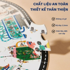 Đồ Chơi Xếp Hình Ô Tô 104 Mảnh Mideer Vali Gift Box Puzzle 4+