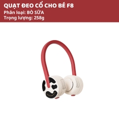 Quạt Đeo Cổ Cho Bé Zoyzoii Series Portable Neck Fan F8- Bò Sữa