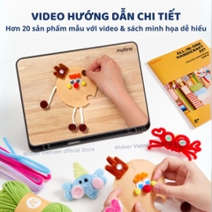 Đồ Chơi Thủ Công Kẽm Nhung Làm Hoa Mideer All-in-One Handicraft Kit 8+