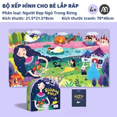 Đồ Chơi Xếp Hình Công Chúa 104 Mảnh Mideer Vali Gift Box Puzzle 4+