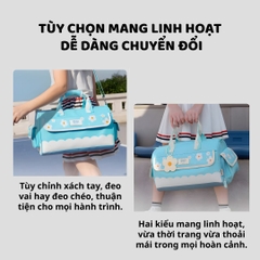 Túi Đựng Đồ Du Lịch Cho Bé Zoyzoii Crossbody Travel Bag B70- Pink