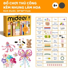 Đồ Chơi Thủ Công Kẽm Nhung Làm Hoa Mideer All-in-One Handicraft Kit 8+