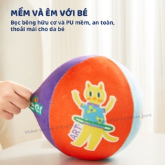 Bóng Vải Cho Bé Sơ Sinh Mideer Silent Bouncy Ball 18m+
