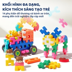 Đồ Chơi Lắp Ghép 3D Mideer Waffle Building Blocks 3+