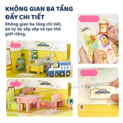 Đồ Chơi Lắp Ráp Mô Hình Nhà Búp Bê Mideer Creative Villa 6+