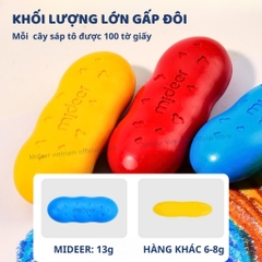 Màu Sáp Lụa Hạt Đậu 8 Màu Mideer Pease Crayons 2+